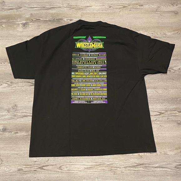 2018 WWE Authentic Wrestlemania New Orleans Short Sleeve T-Shirt Men’s Size XXL - Picture 4 of 4
